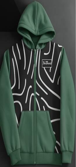 Green-Fleece Hoodie